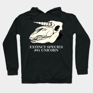 Exctinct Species #01 Unicorn (White Type) Hoodie